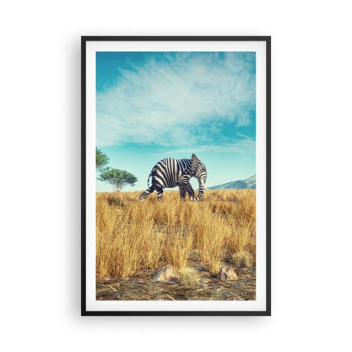 Poster in cornice nera - Il grigio non è più di moda - 61x91 cm