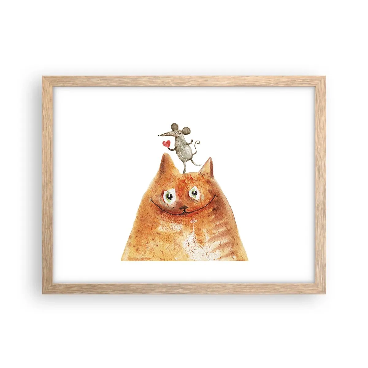 Poster in cornice rovere chiaro - I paradossi dell'amore - 40x30 cm