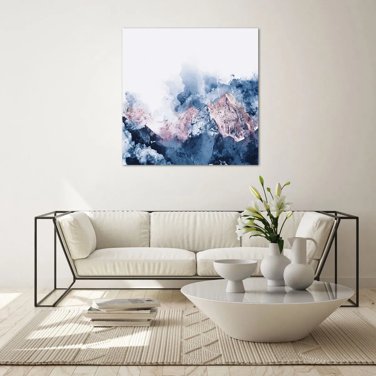 Quadro su vetro - Queste si che sono cime! - 40x40 cm