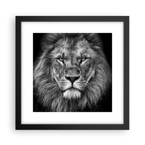 Poster in cornice nera - Nell'abito dell'incoronazione - 30x30 cm