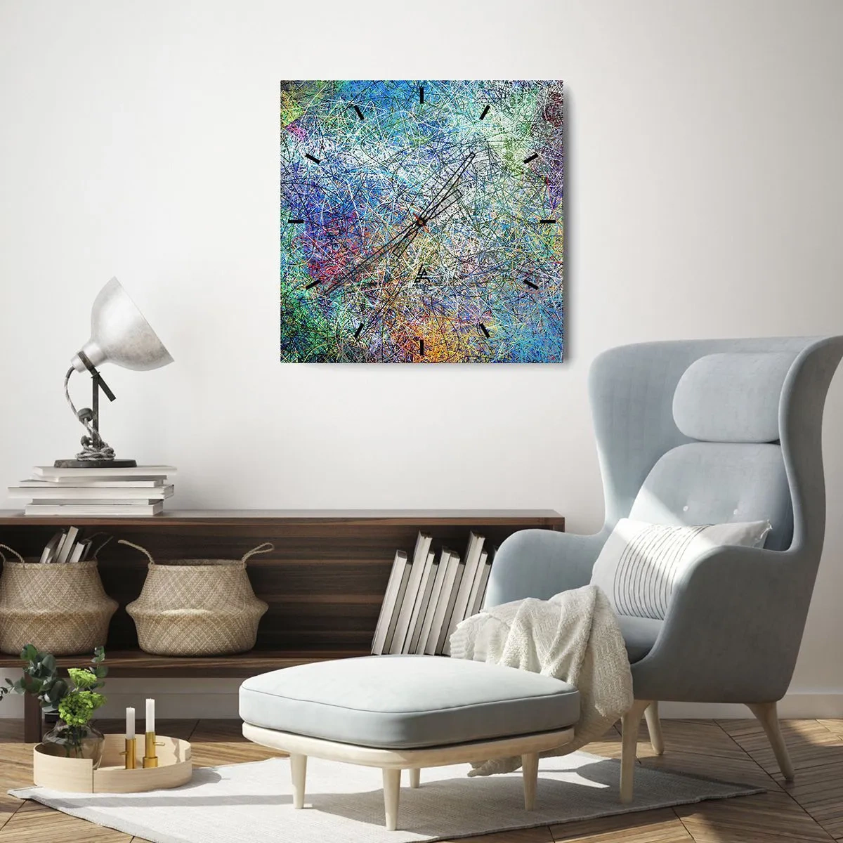 Orologio da parete - Orologio in Vetro - Non è cosi semplice - 40x40 cm