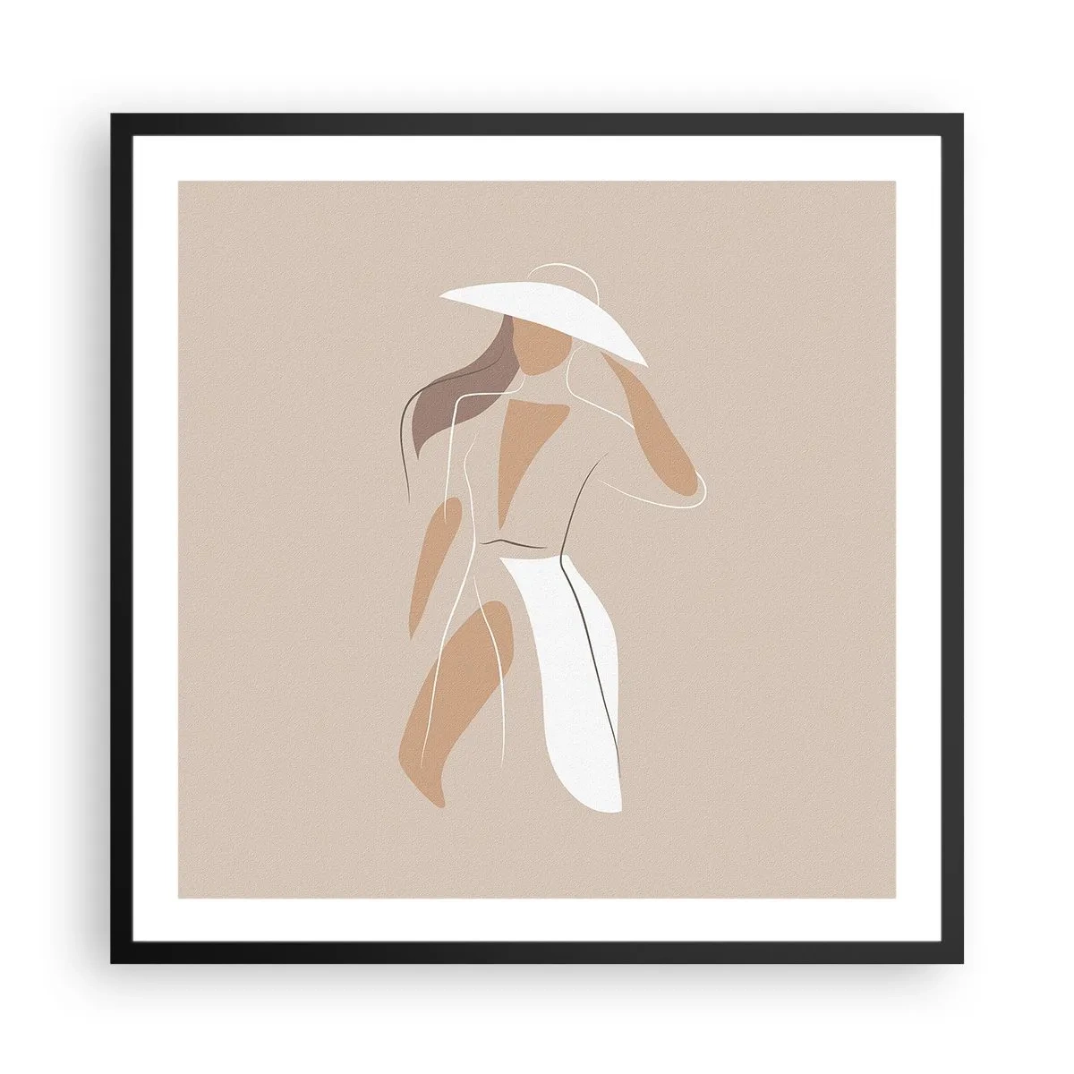 Poster in cornice nera - La moda è un gioco - 60x60 cm