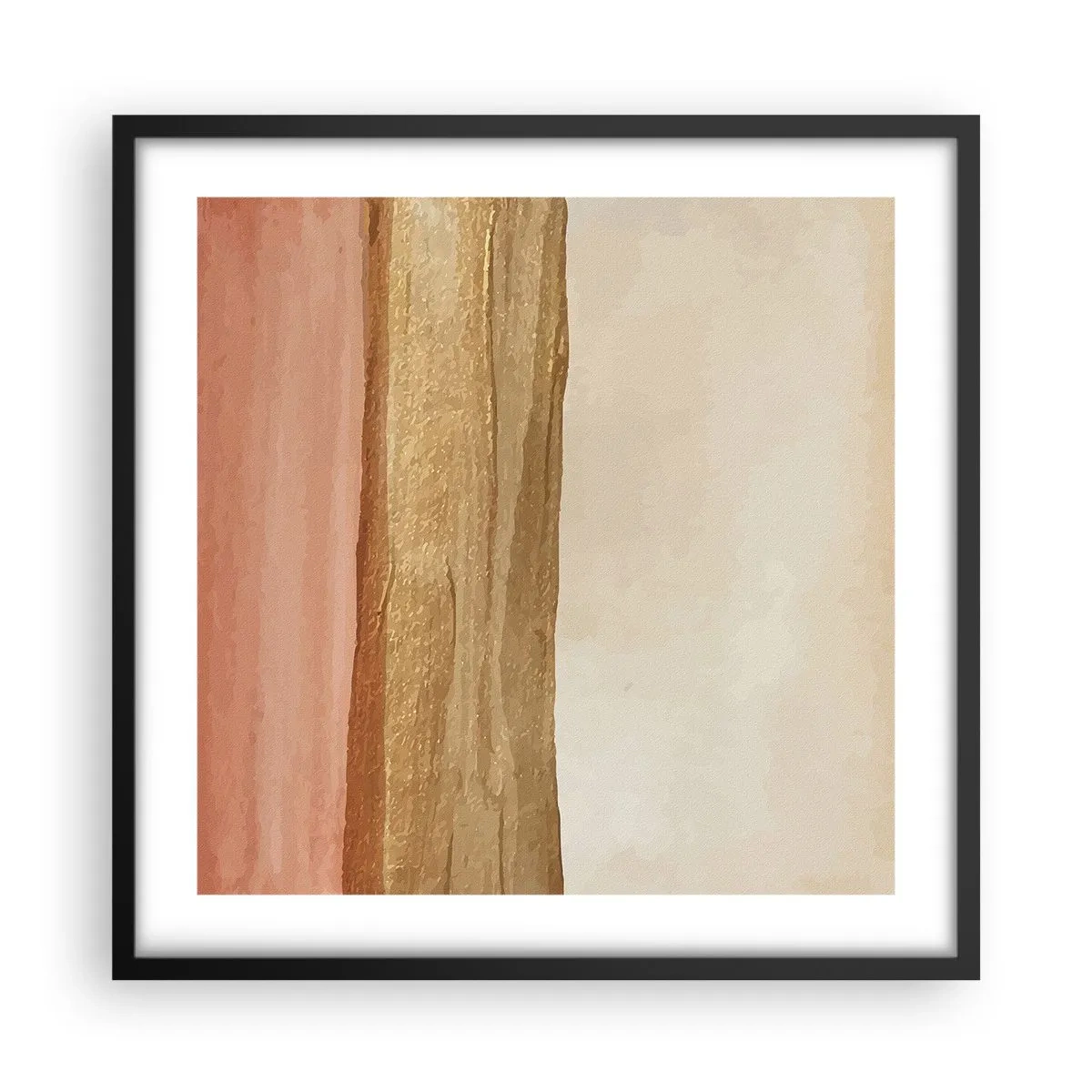 Poster in cornice nera - Composizione verticale - 50x50 cm