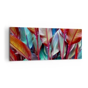 Quadro su tela - Stampe su Tela - Selva colorata - 100x40 cm