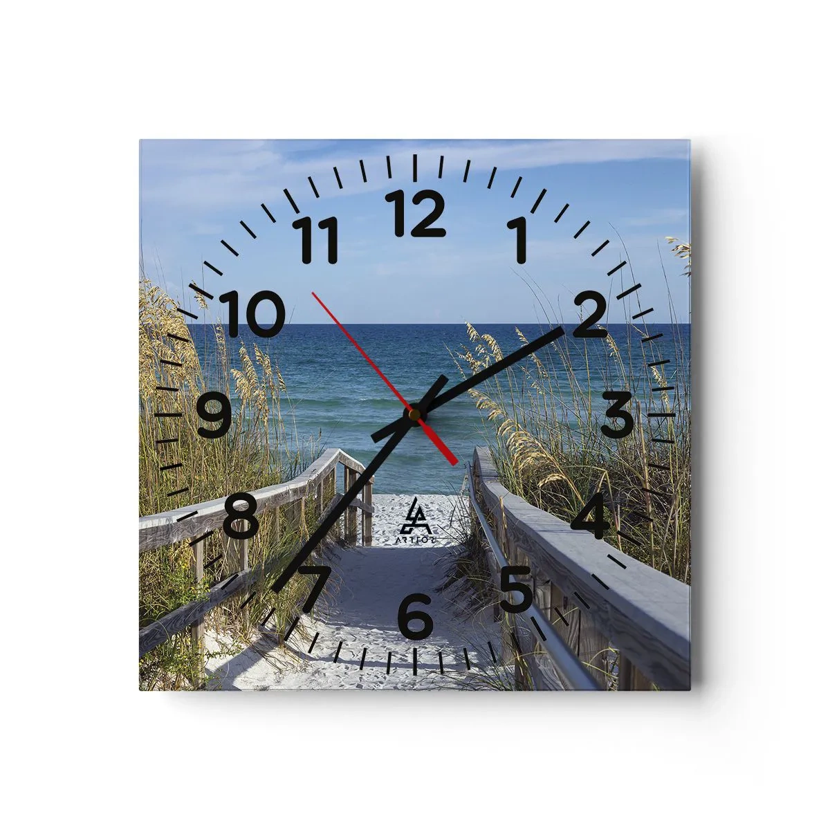 Orologio da parete - Orologio in Vetro - Al sole, al vento - 30x30 cm