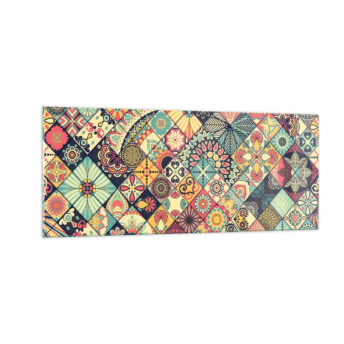 Quadro su vetro - L'atmosfera del Marocco - 100x40 cm