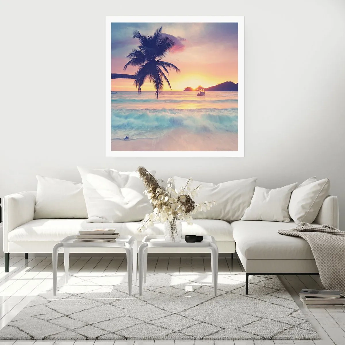 Poster - Sera nell'insenatura - 40x40 cm