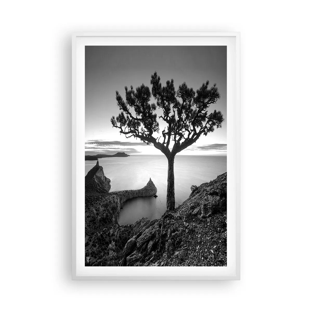 Poster in cornice bianca - Pace fino all'orizzonte - 61x91 cm