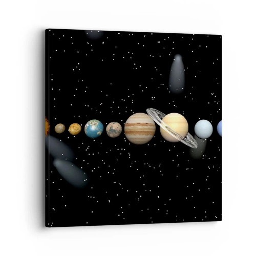 Quadro su tela - Stampe su Tela - E i pianeti folleggiano... - 30x30 cm