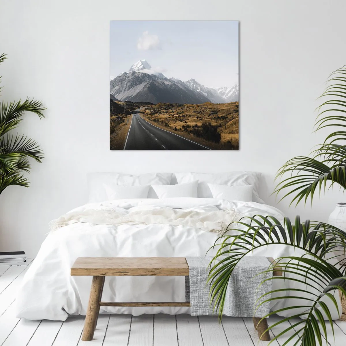 Quadro su tela - Stampe su Tela - Via verso il cuore dei monti - 30x30 cm
