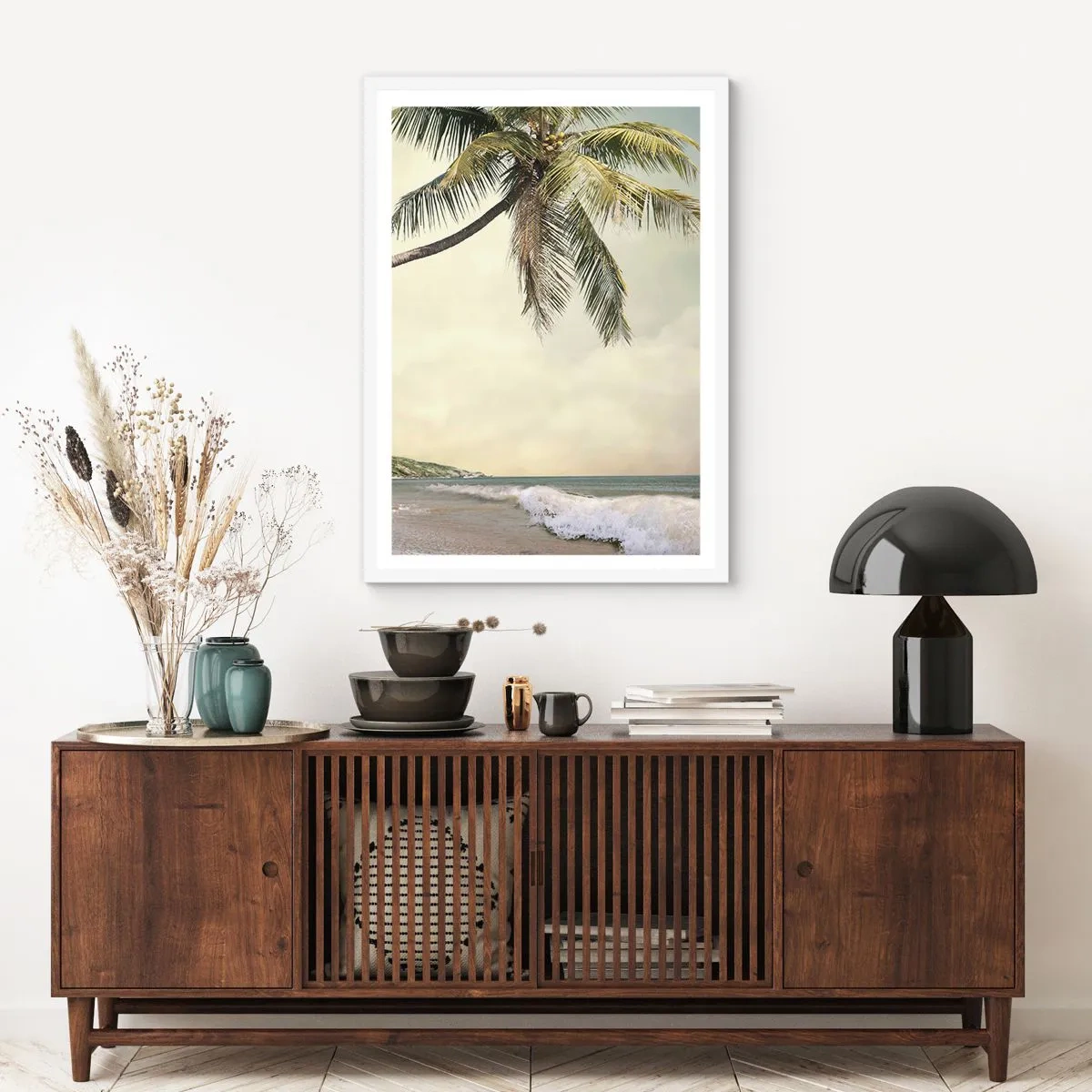 Poster in cornice bianca - Sogno tropicale - 61x91 cm