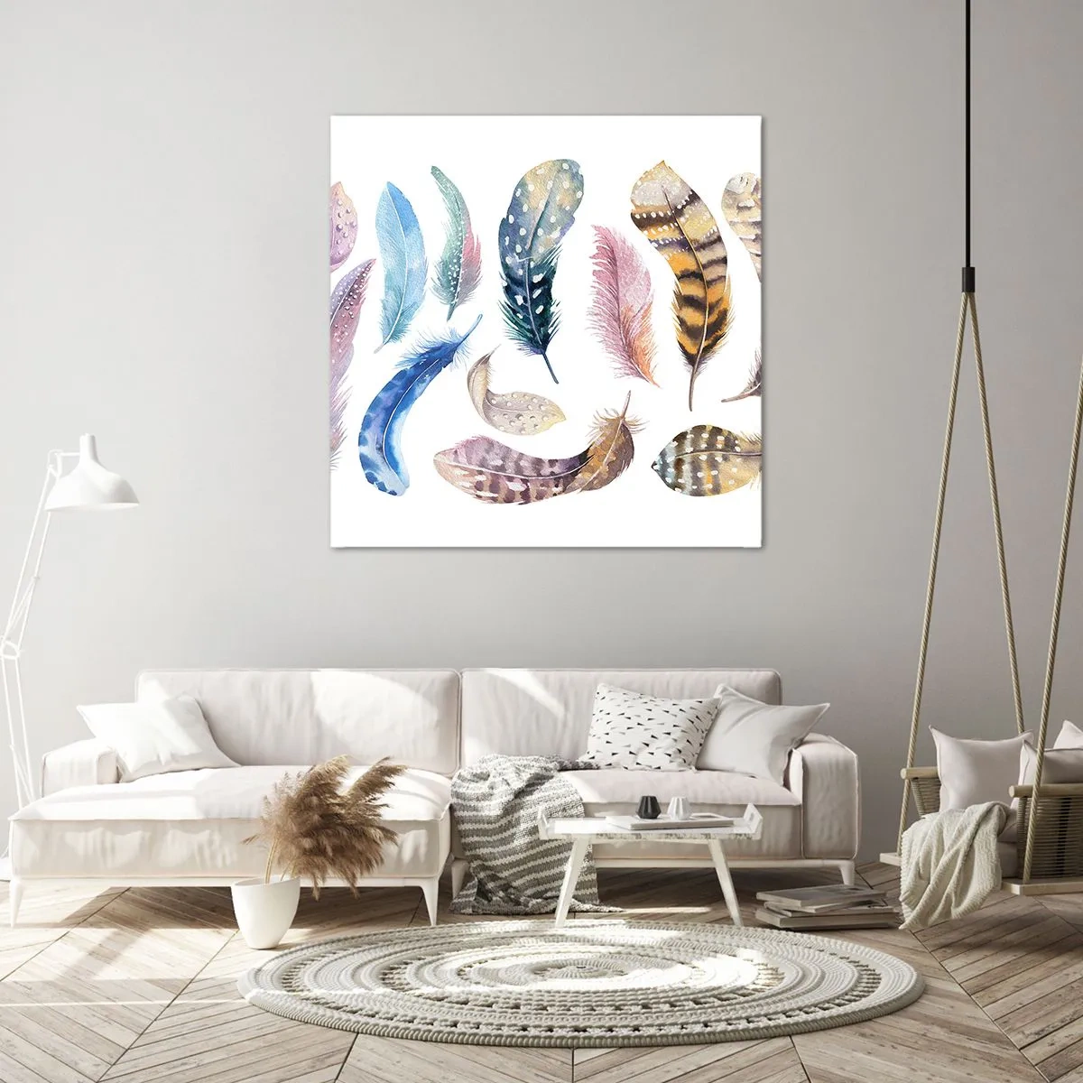 Quadro su tela - Stampe su Tela - Leggere, variopinte e multicolori - 30x30 cm