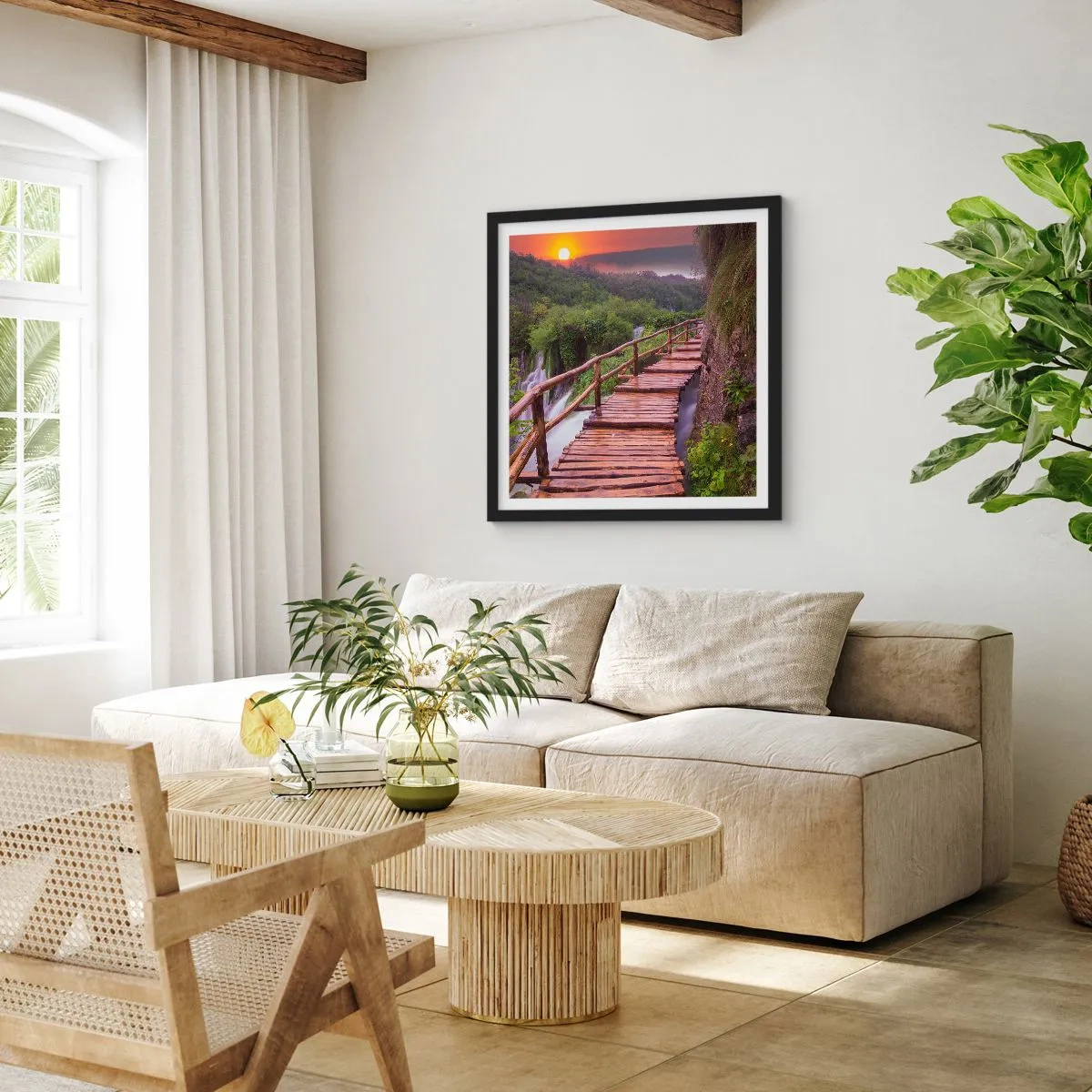 Poster in cornice nera - Una bellezza incredibile - 60x60 cm