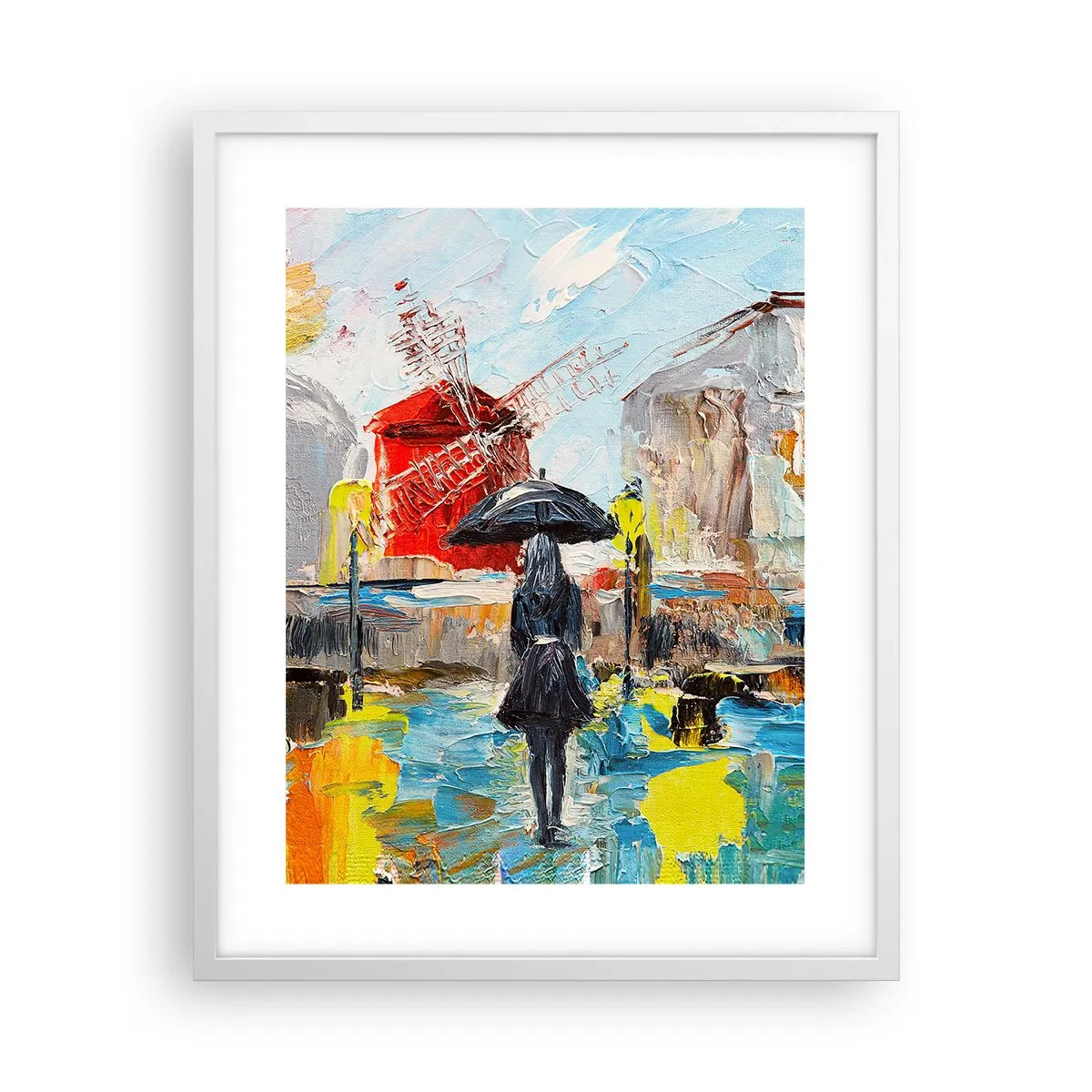 Poster in cornice bianca - Leggende di Parigi - 40x50 cm