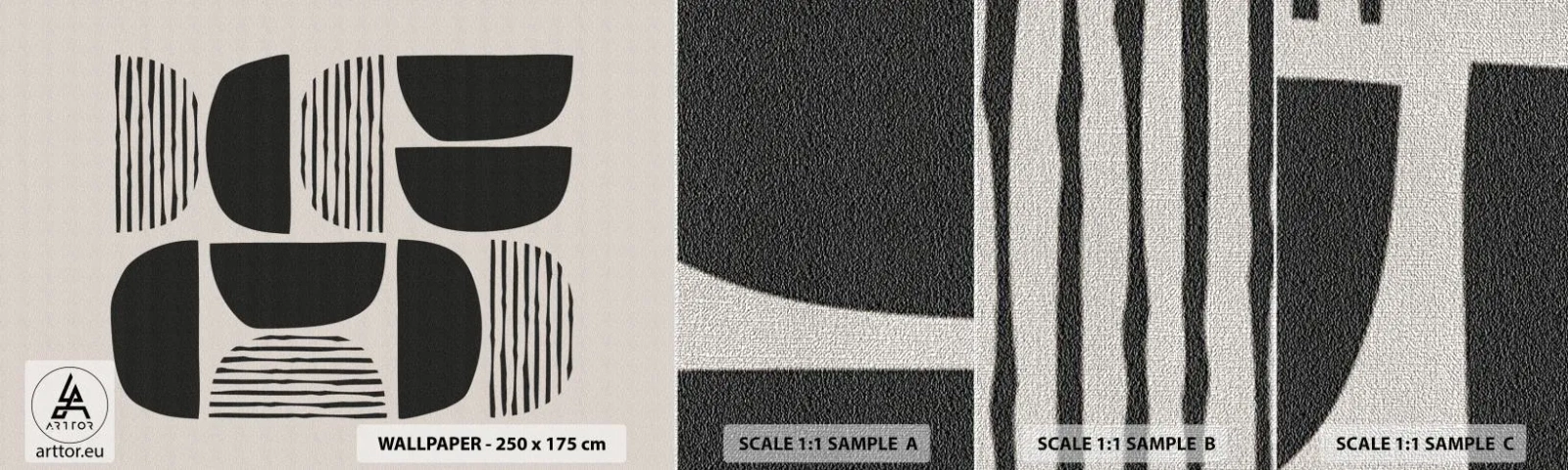 Campione di Fotomurale Premium Canvas - Sistemi di metà - Boho, Pezzo, Minimalismo - 100x30 cm