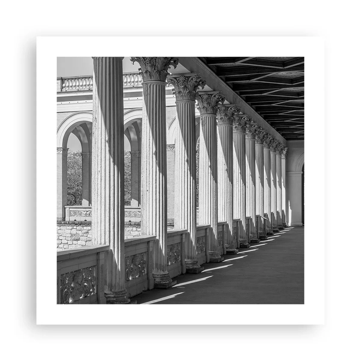 Poster - Portico soleggiato - 50x50 cm