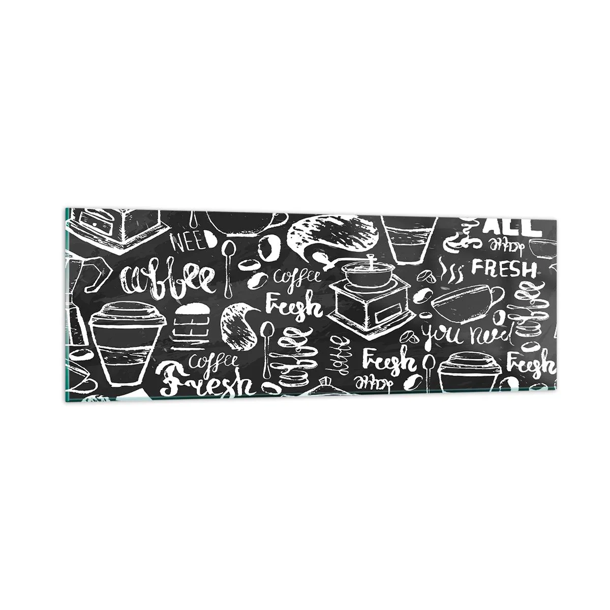 Quadro su vetro - All you need is… - 90x30 cm
