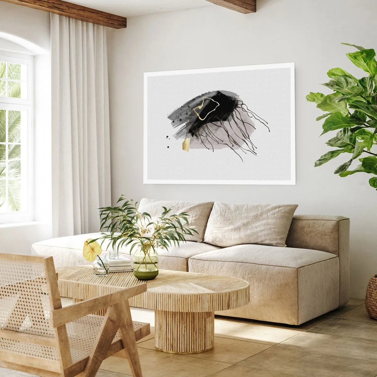 Poster - In nero e in oro - 50x40 cm