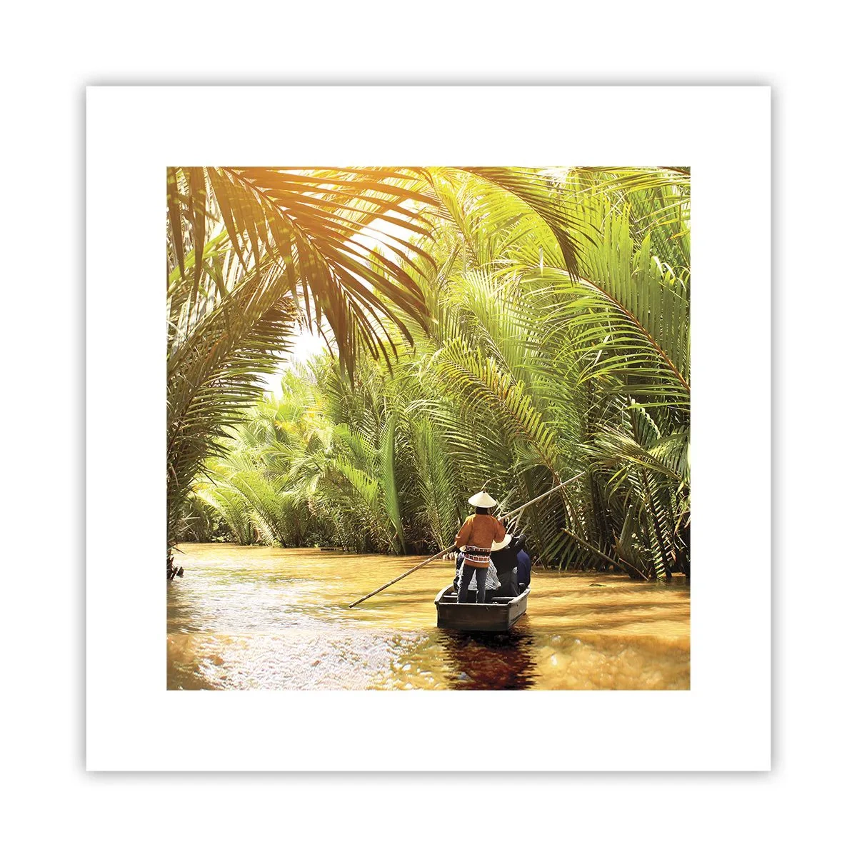 Poster - Tunnel di palme - 30x30 cm