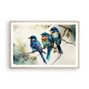 Poster in cornice rovere chiaro - Si è offeso? - 91x61 cm