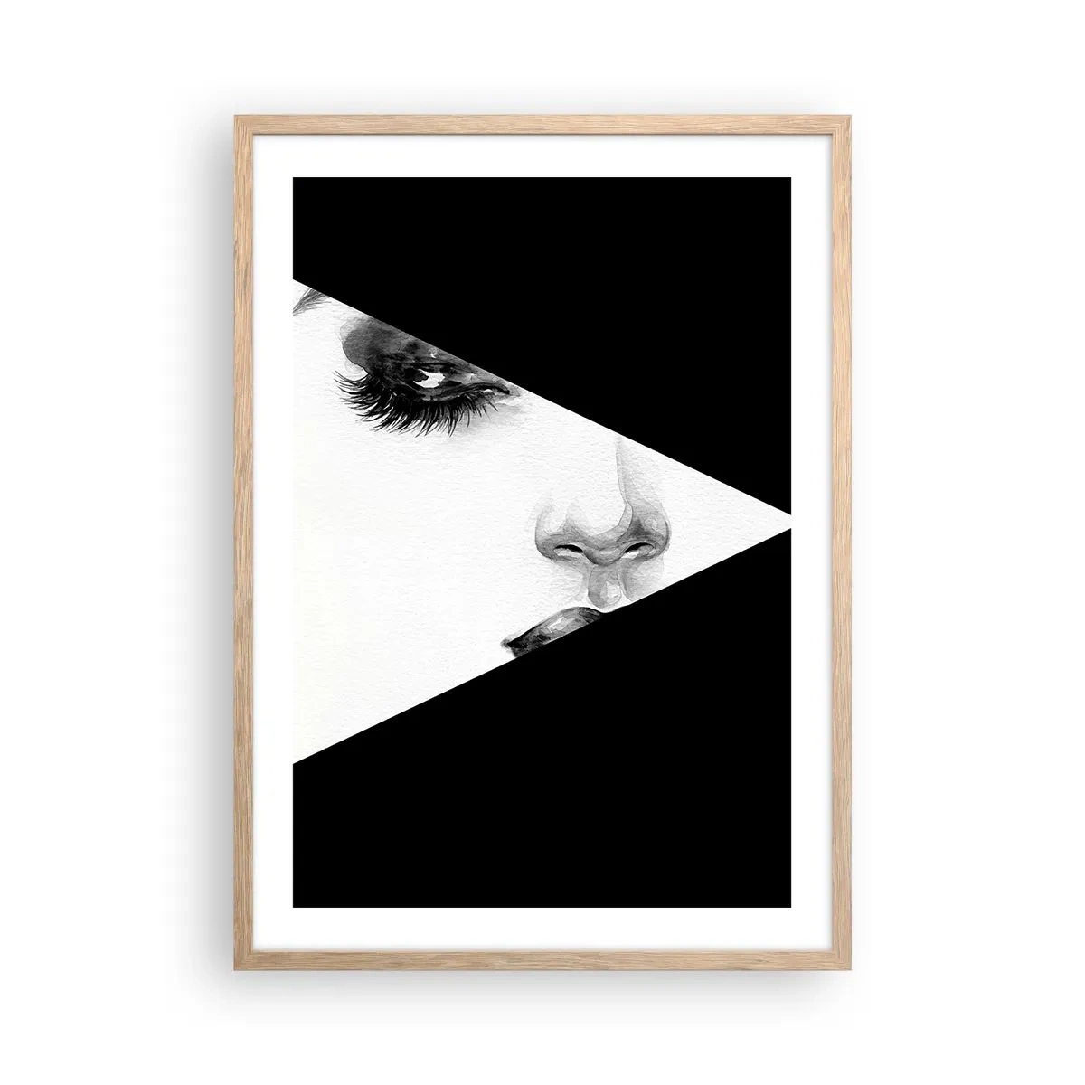 Poster in cornice rovere chiaro - Sempre da scoprire - 50x70 cm