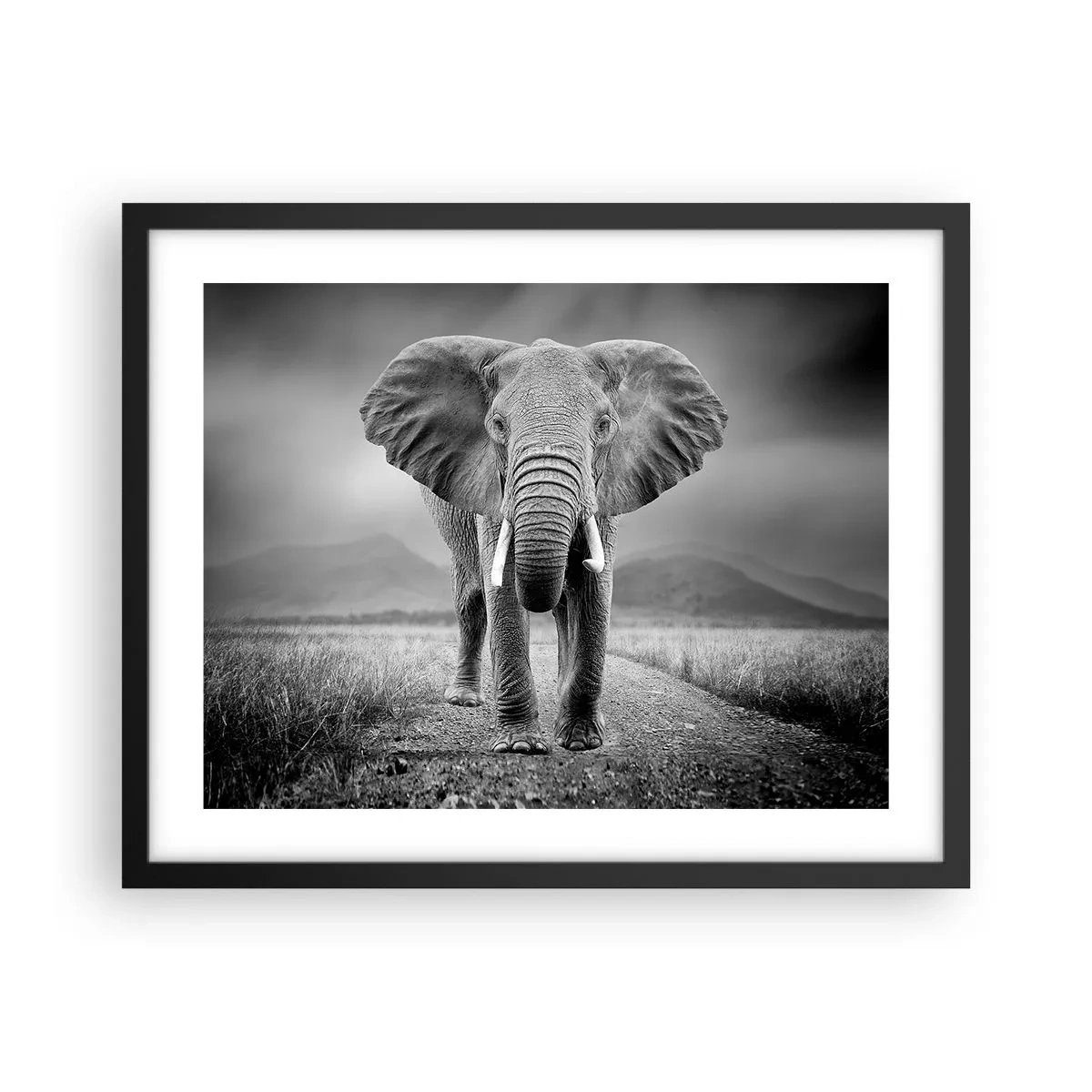 Poster in cornice nera - Il padrone di casa dà il benvenuto - 50x40 cm