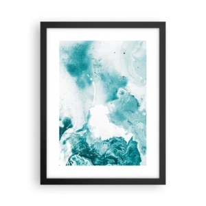 Poster in cornice nera - Palude blu - 30x40 cm