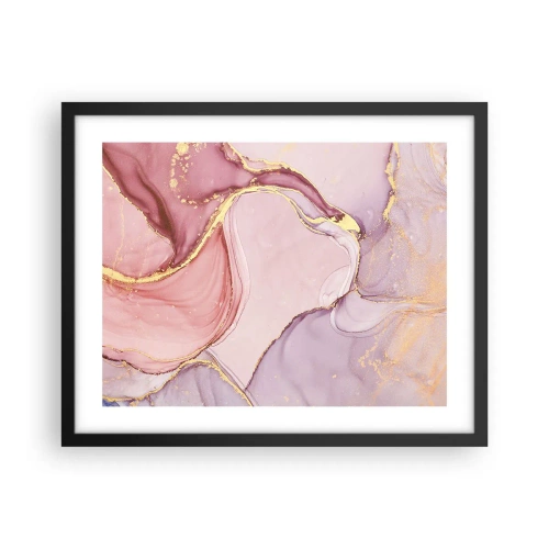 Poster in cornice nera - La carezza dei colori - 50x40 cm