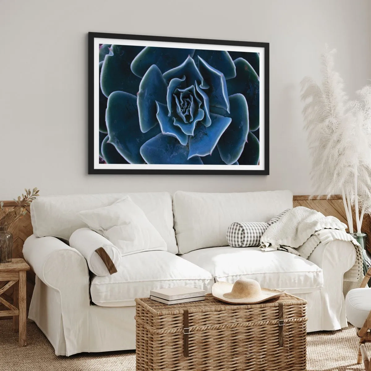 Poster in cornice nera - Fiore del deserto - 91x61 cm