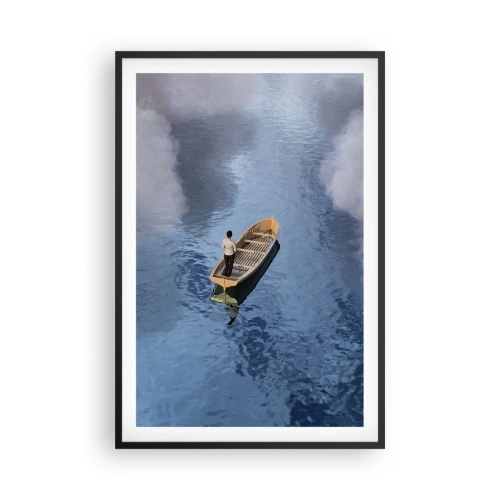 Poster in cornice nera - Vita - viaggio - incertezza - 61x91 cm