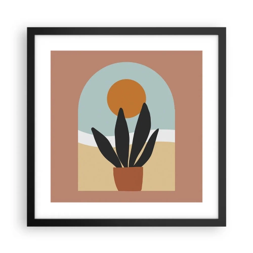 Poster in cornice nera - Piccole gioie - 40x40 cm