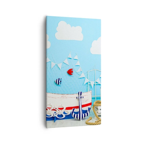 Quadro su tela - Stampe su Tela - La nostalgia delle avventure dei bambini - 55x100 cm