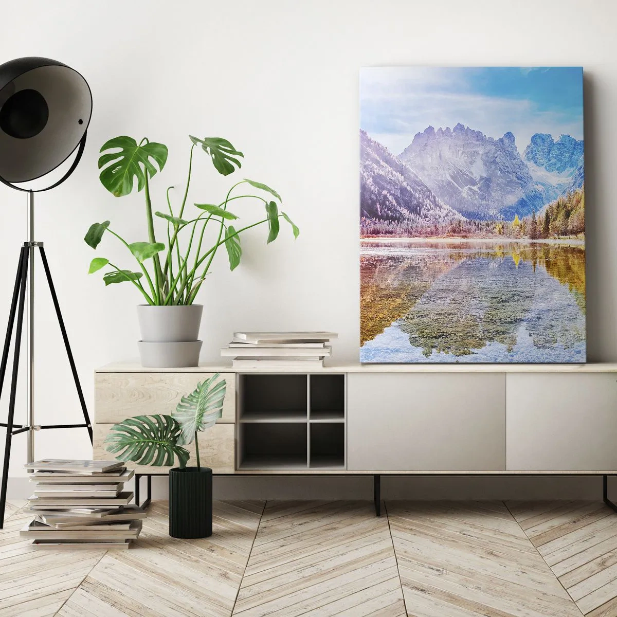 Quadro su tela - Stampe su Tela - E nei monti è già autunno - 65x120 cm