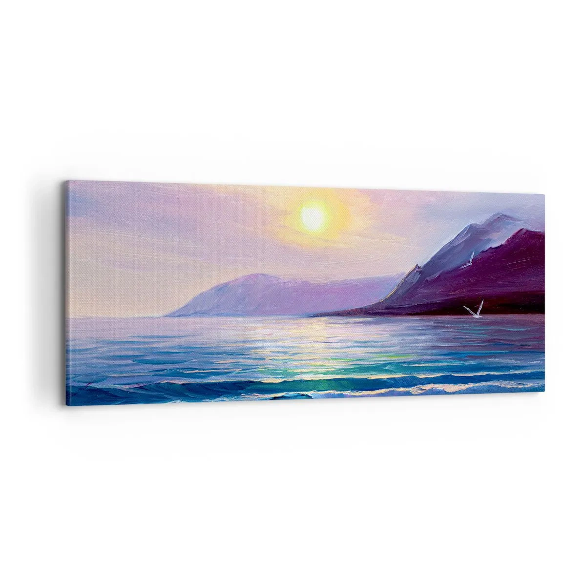 Quadro su tela - Stampe su Tela - Cristallo di acqua e di aria - 100x40 cm