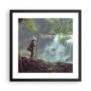 Poster in cornice nera - In armonia con la natura - 40x40 cm