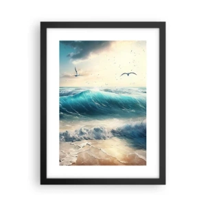 Poster in cornice nera - Mormora solo per te - 30x40 cm