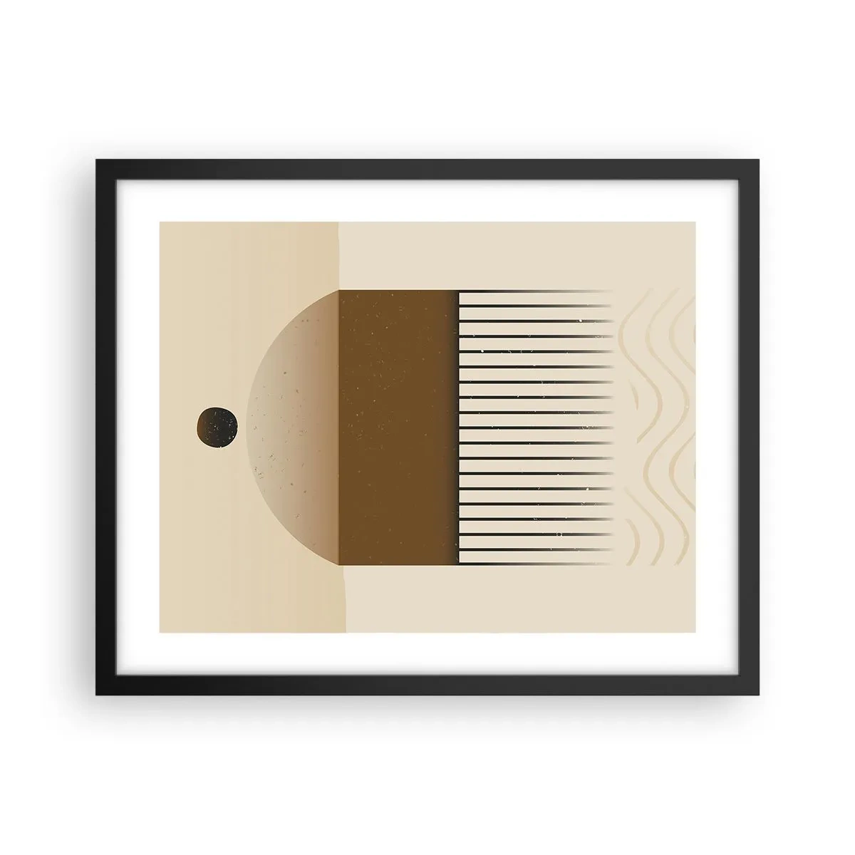 Poster in cornice nera - Diversi stati - 50x40 cm