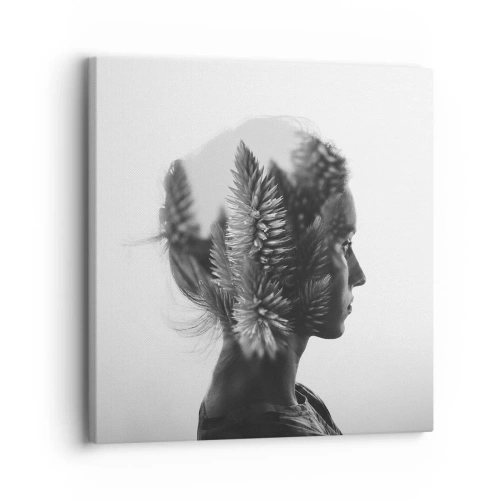 Quadro su tela - Stampe su Tela - La signora della pineta - 30x30 cm