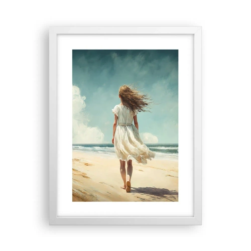 Poster in cornice bianca - Dove sole e vento si incontrano - 30x40 cm