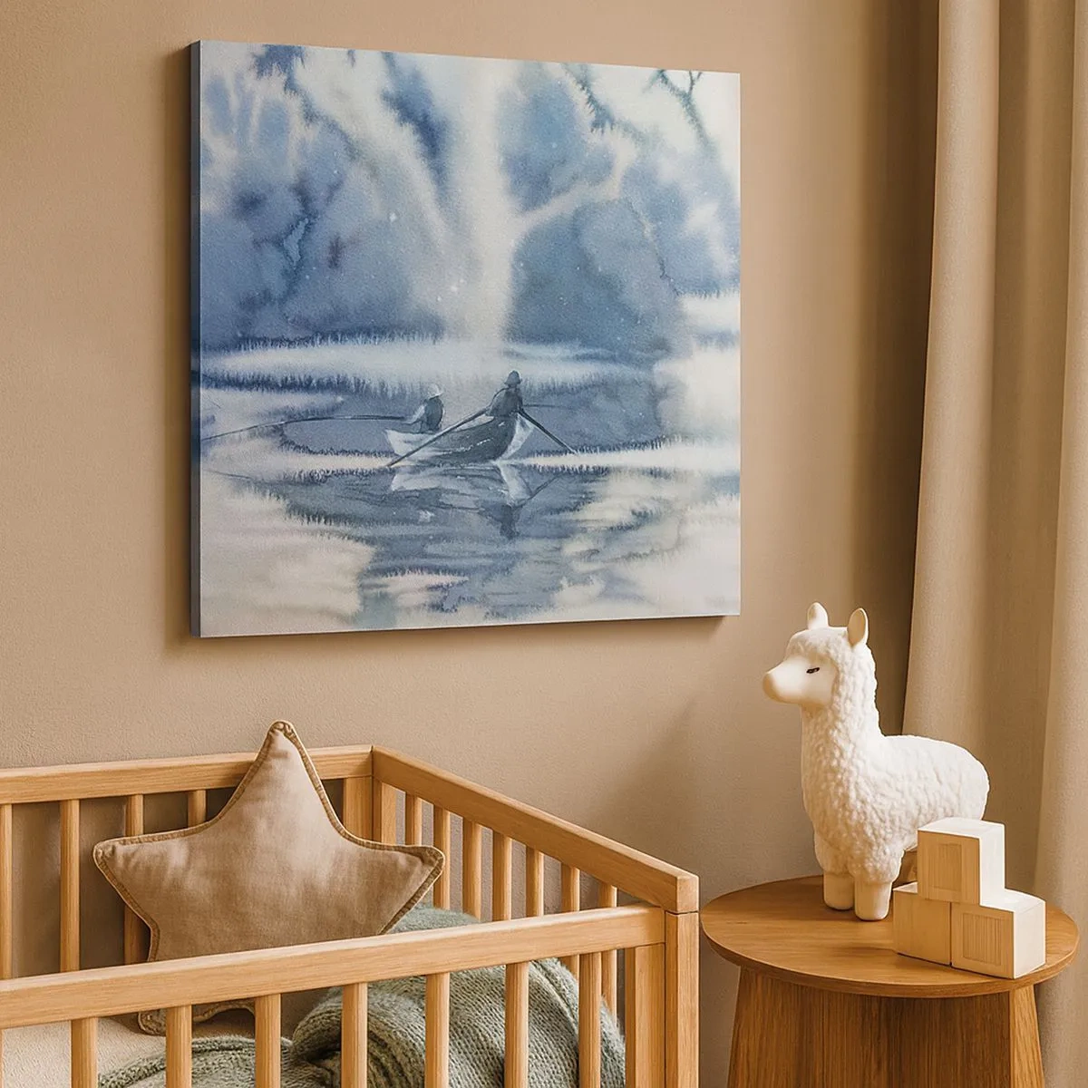 Quadro su tela - Stampe su Tela - I pescatori nel loro paradiso - 30x30 cm