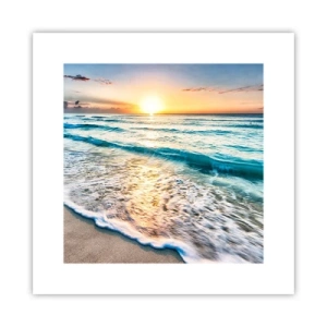 Poster - Tramonto sul mare - 30x30 cm