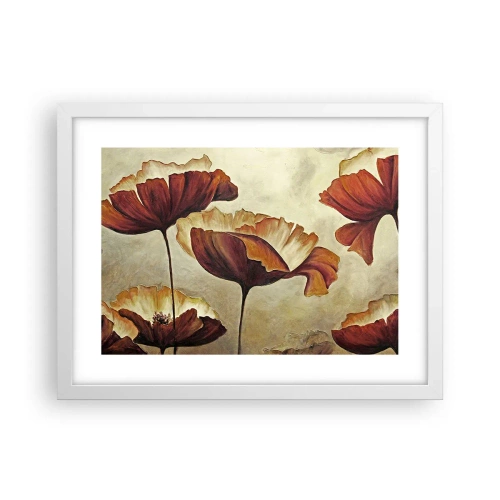 Poster in cornice bianca - Nei prati e nei campi - 40x30 cm