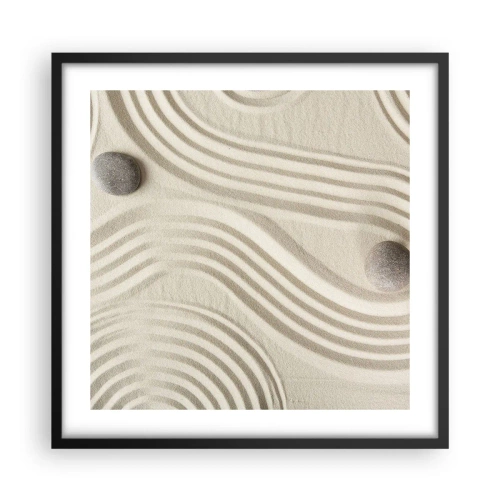 Poster in cornice nera - Il tocco del calore - 50x50 cm