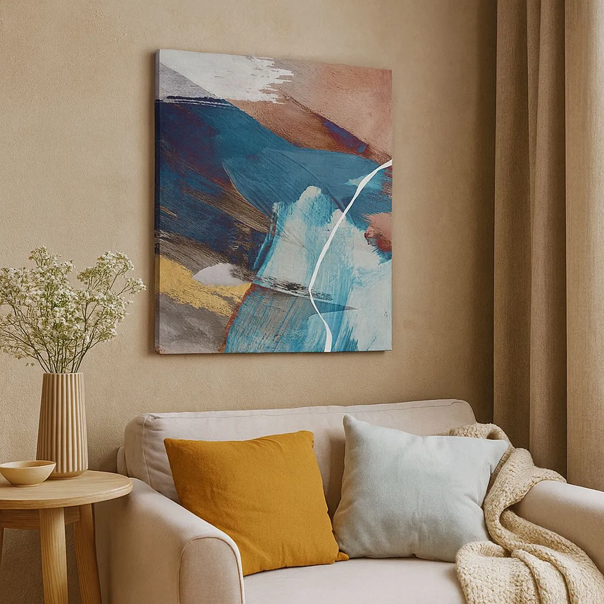 Quadro su tela - Stampe su Tela - Con forza ed energia - 30x30 cm