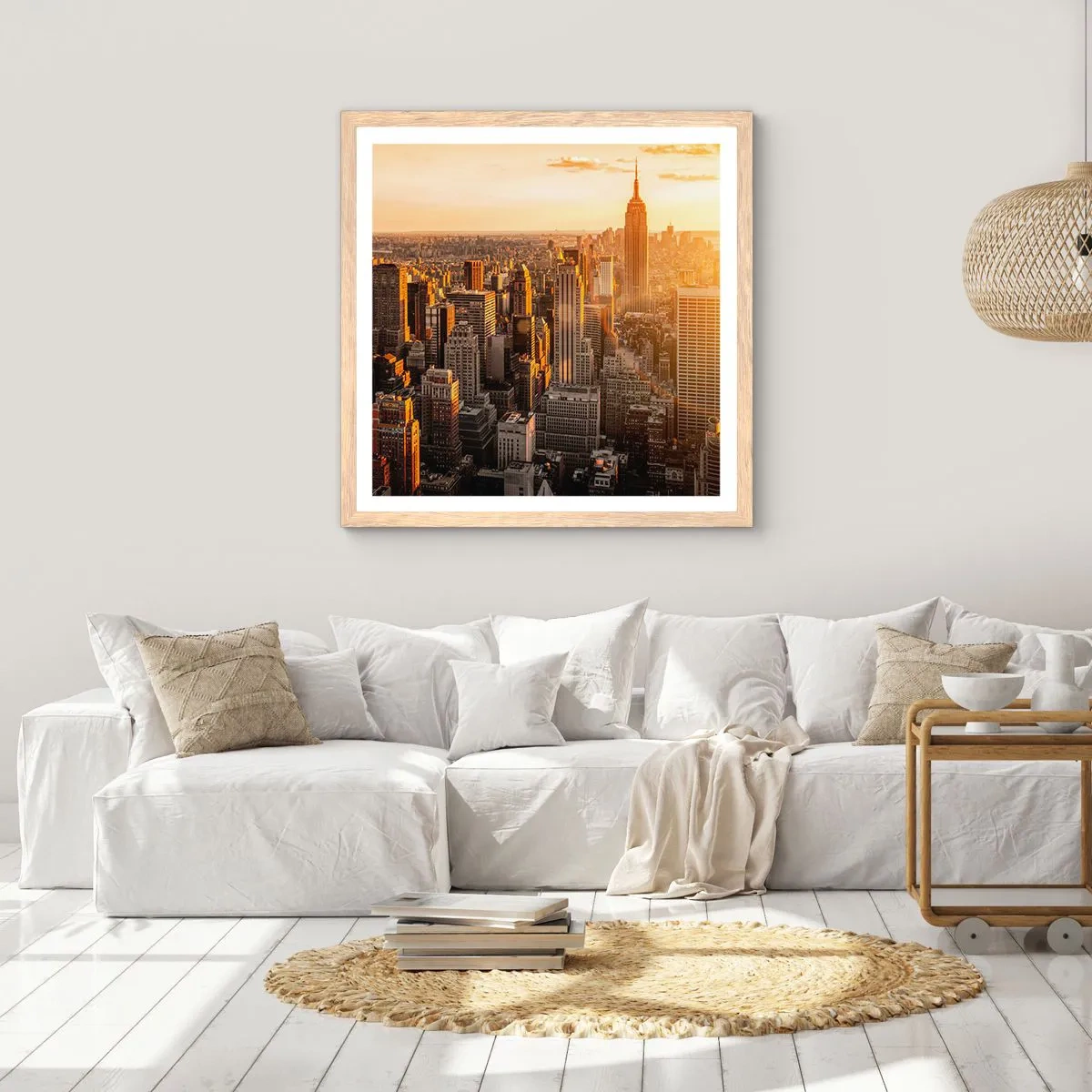 Poster in cornice rovere chiaro - Crescere al sole - 30x30 cm