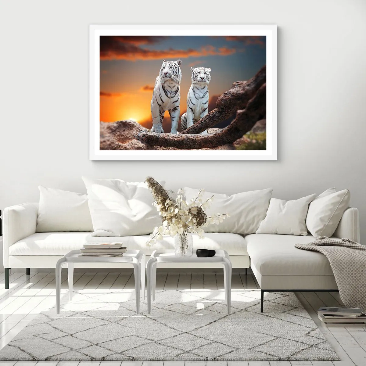 Poster in cornice bianca - Proprio come a Narnia - 40x30 cm