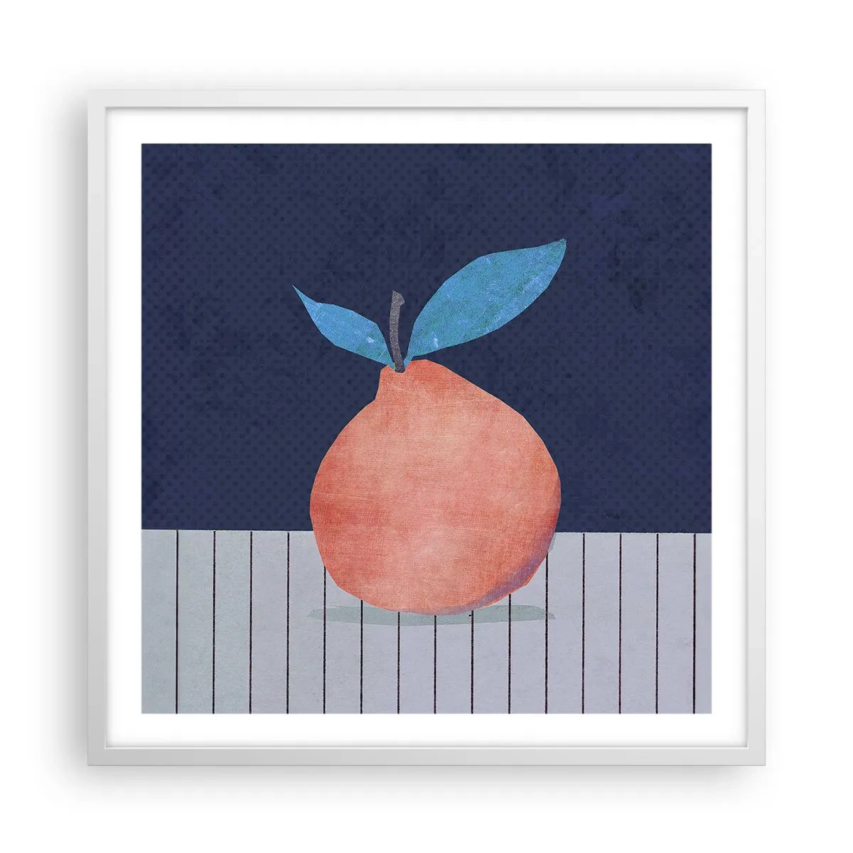 Poster in cornice bianca - Convessità e piano - 60x60 cm