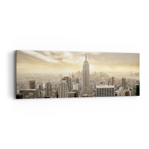 Quadro su tela - Stampe su Tela - New York in grigio - 90x30 cm