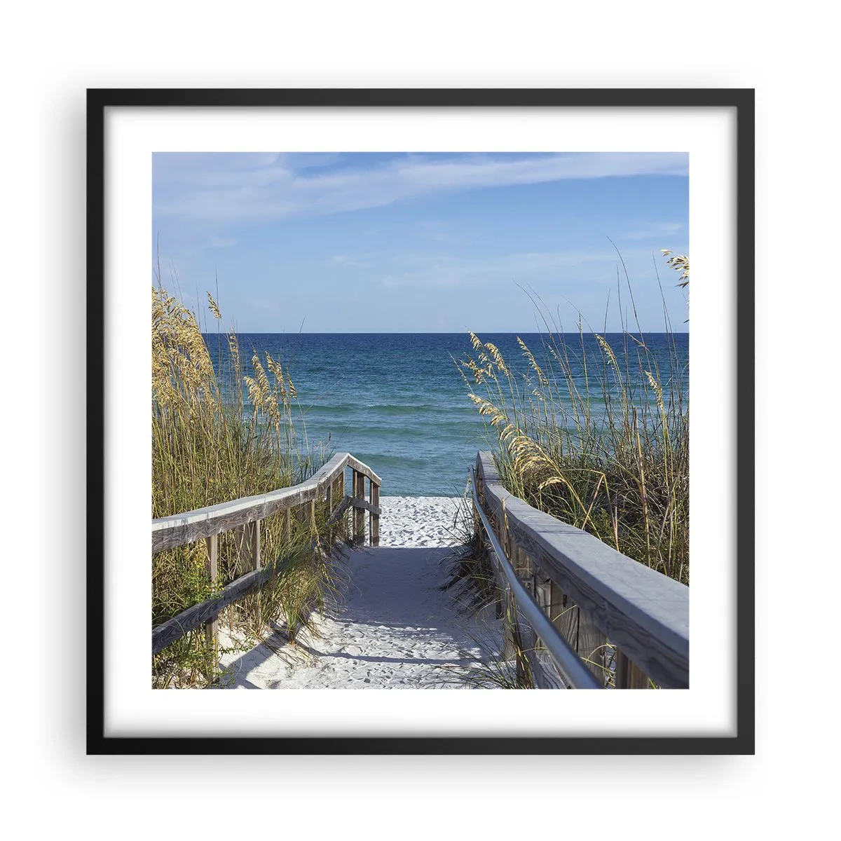 Poster in cornice nera - Al sole, al vento - 50x50 cm