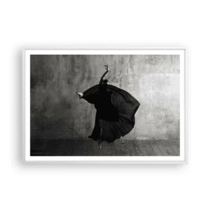 Poster in cornice bianca - Fasce piene di passione - 100x70 cm